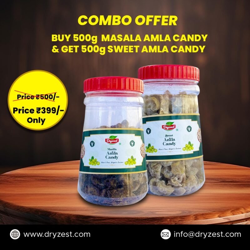BUY 500g MASALA AMLA CANDY & GET 500g SWEET AMLA CANDY